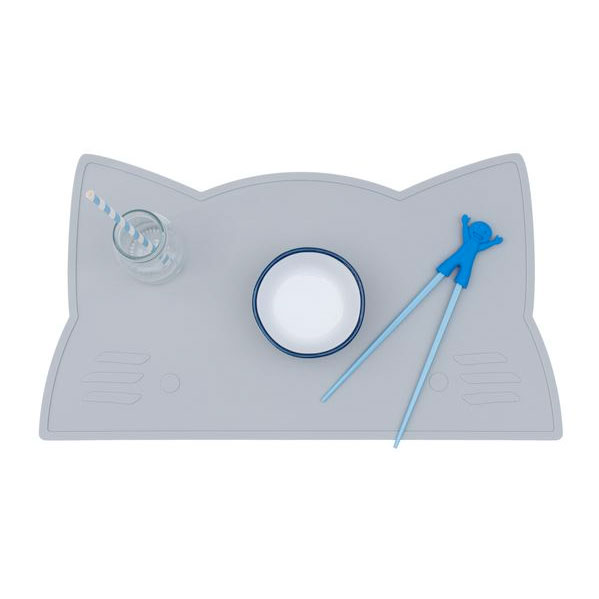 オーストラリアから We might be tiny シリコン製プレイスマット お食事マット Cat Placie-GRAY