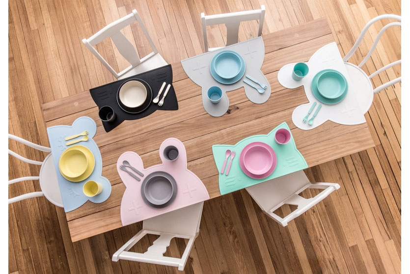 オーストラリアから We might be tiny シリコン製プレイスマット お食事マット Cat Placie-GRAY