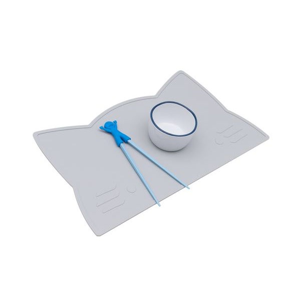 オーストラリアから We might be tiny シリコン製プレイスマット お食事マット Cat Placie-GRAY