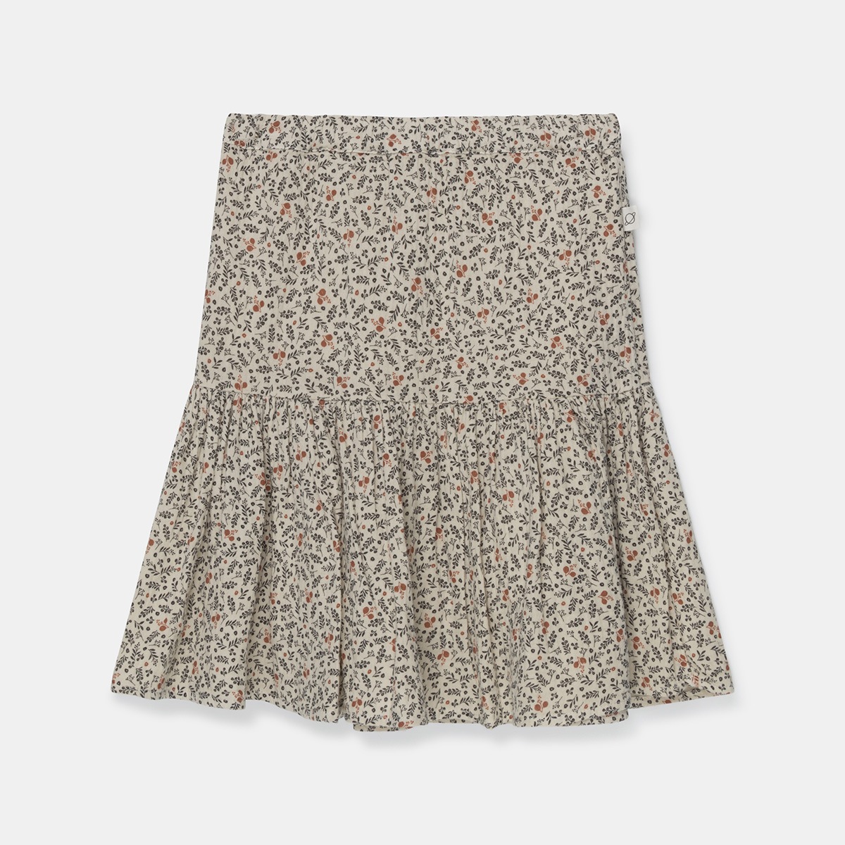[40%OFF] From spain MY LITTLE COZMO FLORK133 オーガニックコットン organic midi tiered printed skirt printed  bubble gauze  100/110/120