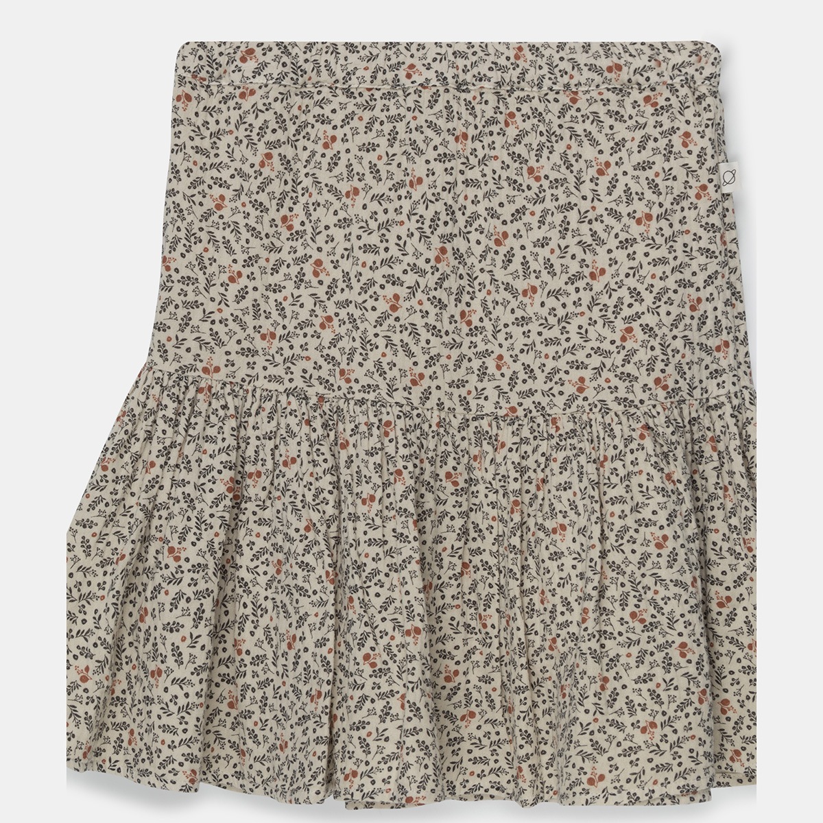 [40%OFF] From spain MY LITTLE COZMO FLORK133 オーガニックコットン organic midi tiered printed skirt printed  bubble gauze  100/110/120