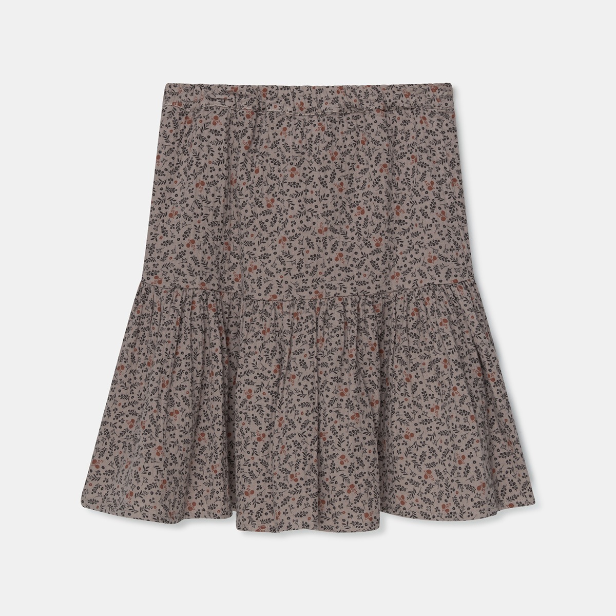 [40%OFF] From spain MY LITTLE COZMO FLORK133 オーガニックコットン organic midi tiered printed skirt printed  bubble gauze  100/110/120