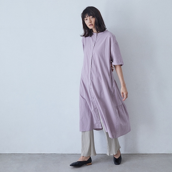 [60%OFF] undeny. ワッシャーブロード ティアードワンピース  1(140-150)/2(150-160)/F(大人0) WH/PU