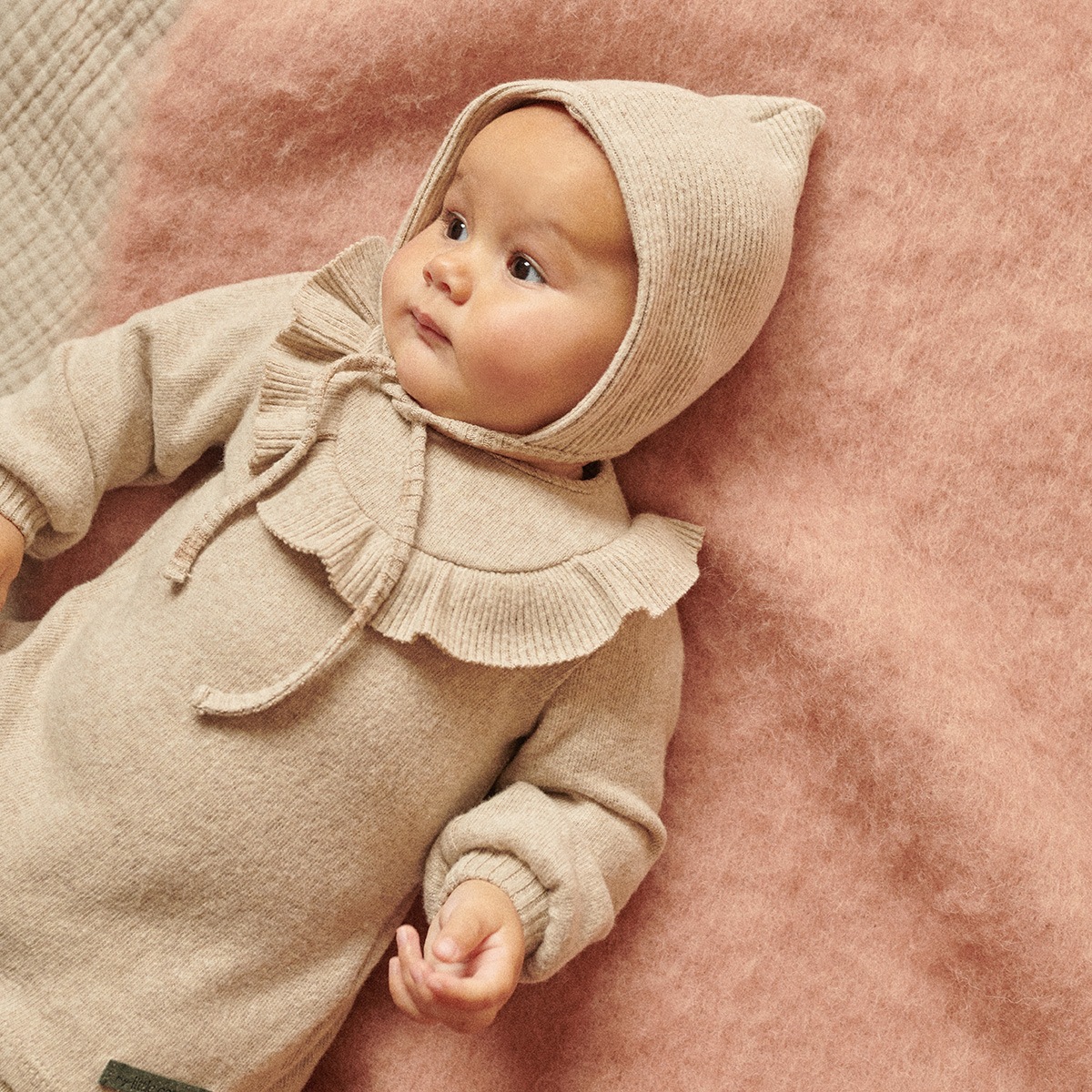 [30%OFF] From spain MY LITTLE COZMO BONNET ORG.LIBERTY 43-46／46-48cm ご出産祝いに リバティ オーガニックコットン OLIVIA126