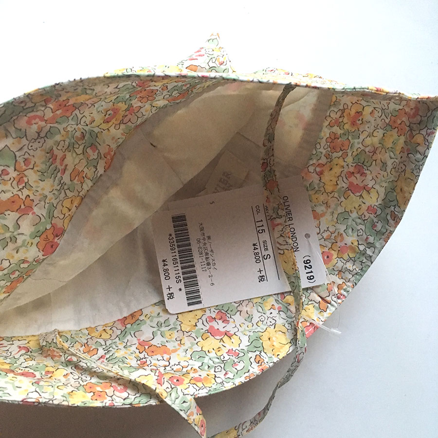 [50%off] ロンドンから OLIVIER KITTY リ リバティ猫耳つきハット 42-46（新生児-6ヶ月）/48（6ヶ月-1歳）　Claire Aude