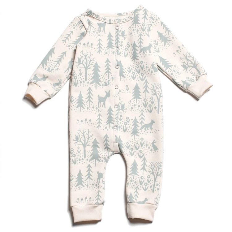 [50%OFF] From Brooklyn winter water factory French Terry Jumpsuit - Winter Scenic Pale Blue ロンパース 70/80