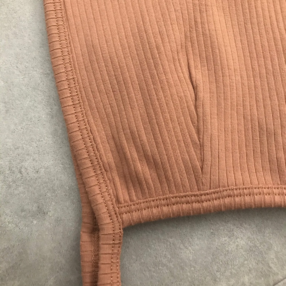 [30%off] Quincy Mae オーガニックコットン RIBBED PIXIE BONNET [ネコポス対応可] TERRACOTTA 6ヶ月 / 1歳