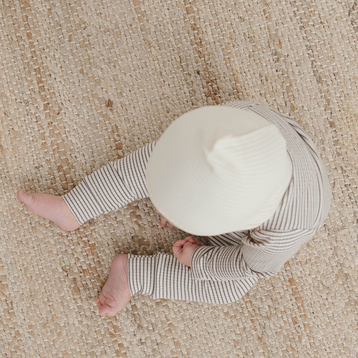 [30%off] Quincy Mae オーガニックコットン RIBBED PIXIE BONNET [ネコポス対応可] TERRACOTTA 6ヶ月 / 1歳