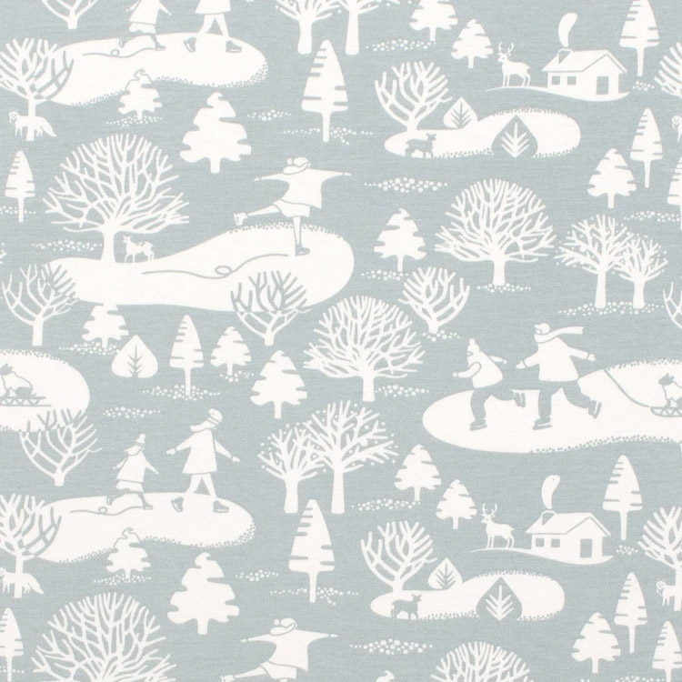 [50%OFF] From Brooklyn winter water factory Long Sleeve Romper - On The Ice Pale Blue ロンパース 70/80