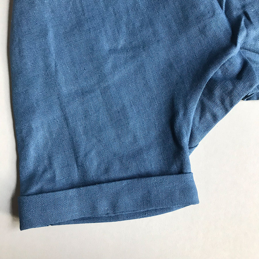 ［50%OFF］ From spain Popelin Mid-length blue jumpsuit 80-90/90-100/-/110-120/120-130/- blue