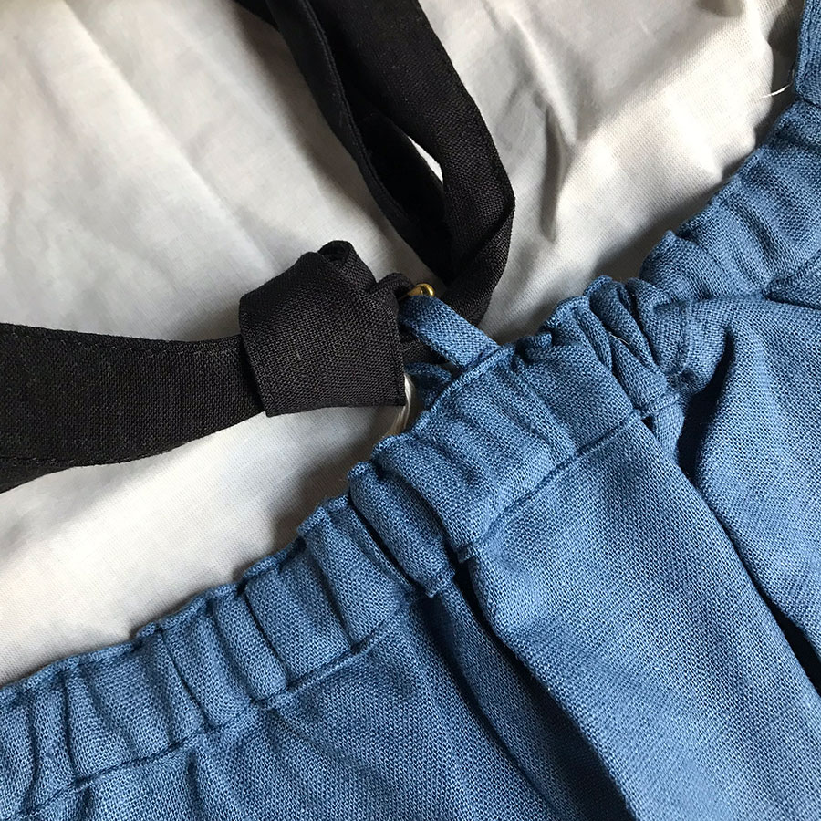 ［50%OFF］ From spain Popelin Mid-length blue jumpsuit 80-90/90-100/-/110-120/120-130/- blue