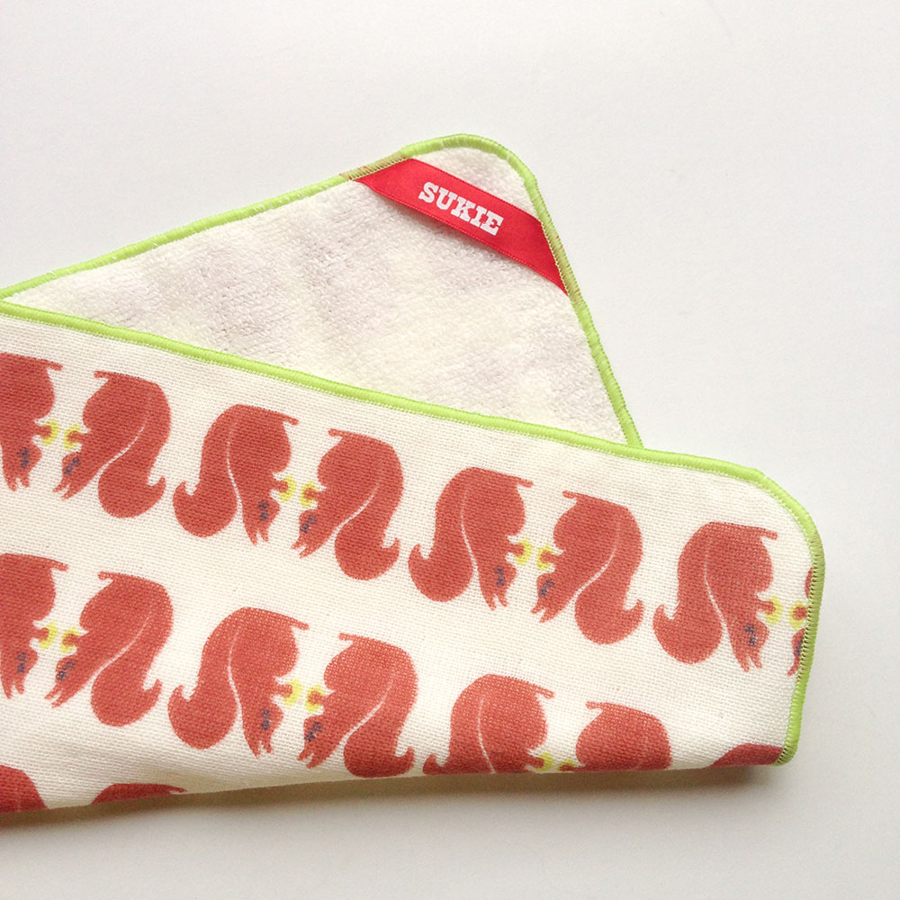 SUKIE スーキー　タオルハンカチ／Squirrel　25cm×25cm