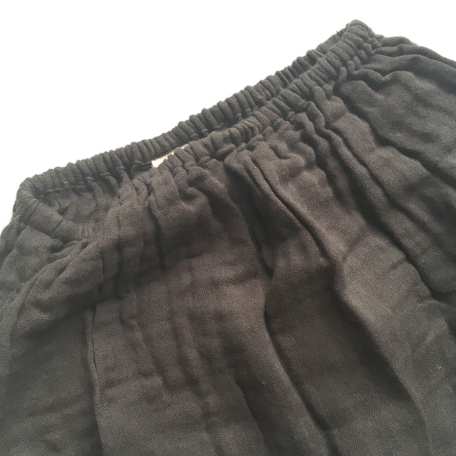 Numero 74 ヌメロ Emi Bloomer  ～6ヶ月/2歳ぐらいまで　ダブルガーゼブル チャコールグレー by イタリア Dark grey [※1 クリックポスト可]　