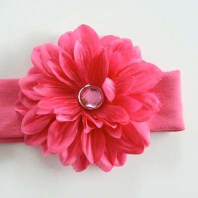 【-60％再下】Gigis ジジス お花の帽子が有名なジジス フラワーコットンヘアバンド Hot Pink_11（Sorbet Baby） 0-2歳/2-5歳