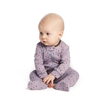 【70％再下】HOLLY'S ホリーズ 13AW Bodysuit w feet L/S Multi NAVY 足つき長袖ロンパース 70-80/90