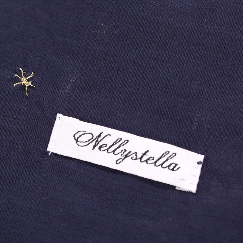 [60%OFF] Nellystella ネリーステラ 12AW Blake Scarf Star Embroidery  シルク混 スター刺繍 大判スカーフ 52×145cm