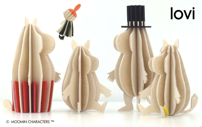 lovi オーナメントカード MOOMIN PAPPA（ムーミン・パパ） / 11.5cm （プライウッド白樺）