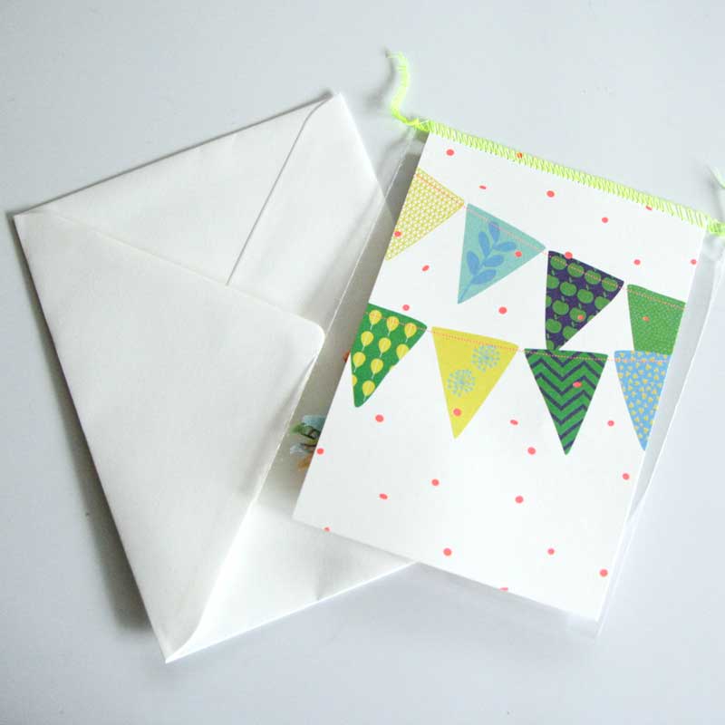 ENGEL Postcard with mini Garland ミニガーランド付きのメッセージカード