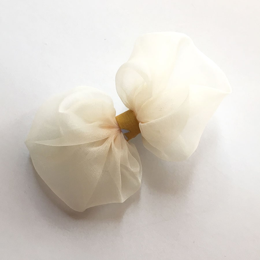 CHATOY オーガンジーバタフライピンB  ライトイエロー