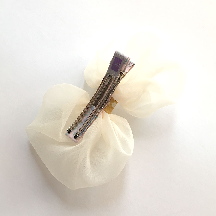 CHATOY オーガンジーバタフライピンB  ライトイエロー