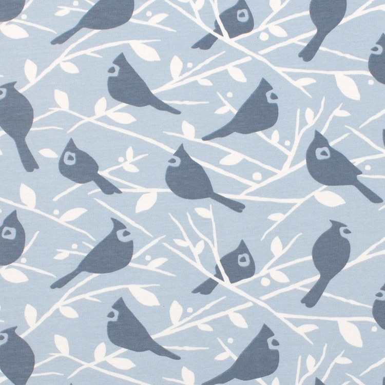 [50%OFF] From Brooklyn winter water factory Long Sleeve Romper - Birds In the Trees Blue ロンパース 70/80