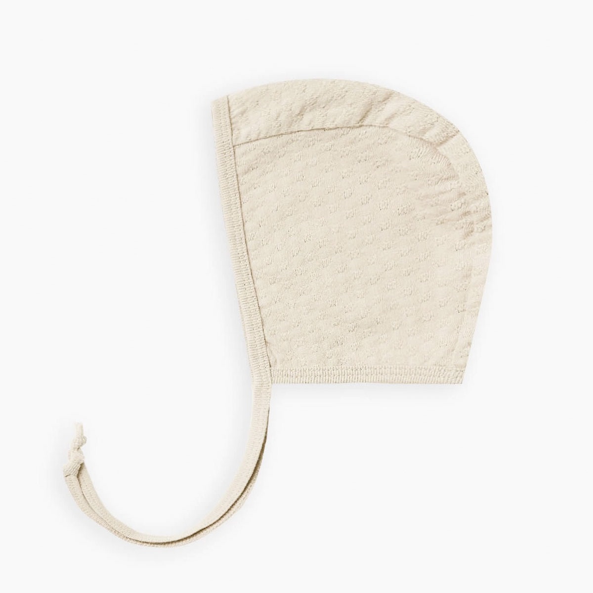 [30%off] Quincy Mae オーガニックコットン POINTELLE BABY BONNET [ネコポス対応可] NATURAL 6ヶ月 / 1歳