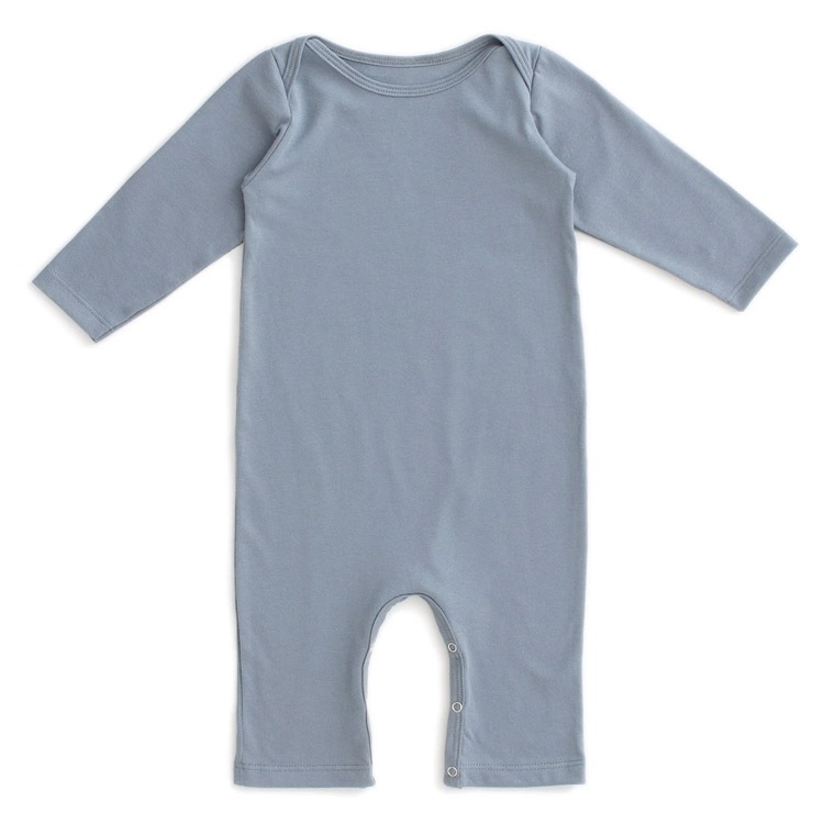 [50%OFF] From Brooklyn winter water factory Long Sleeve Romper - Solid Slate Blue ロンパース 70/80