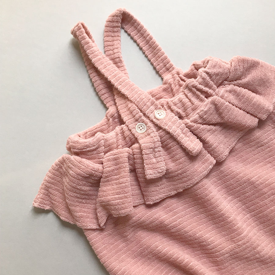 [50%OFF] From spain 1+in the family STINTINO girly romper -/80/90 ROSE 1+in the family ワンモアインザ・ファミリー\肌着・ロンパース・ボディ