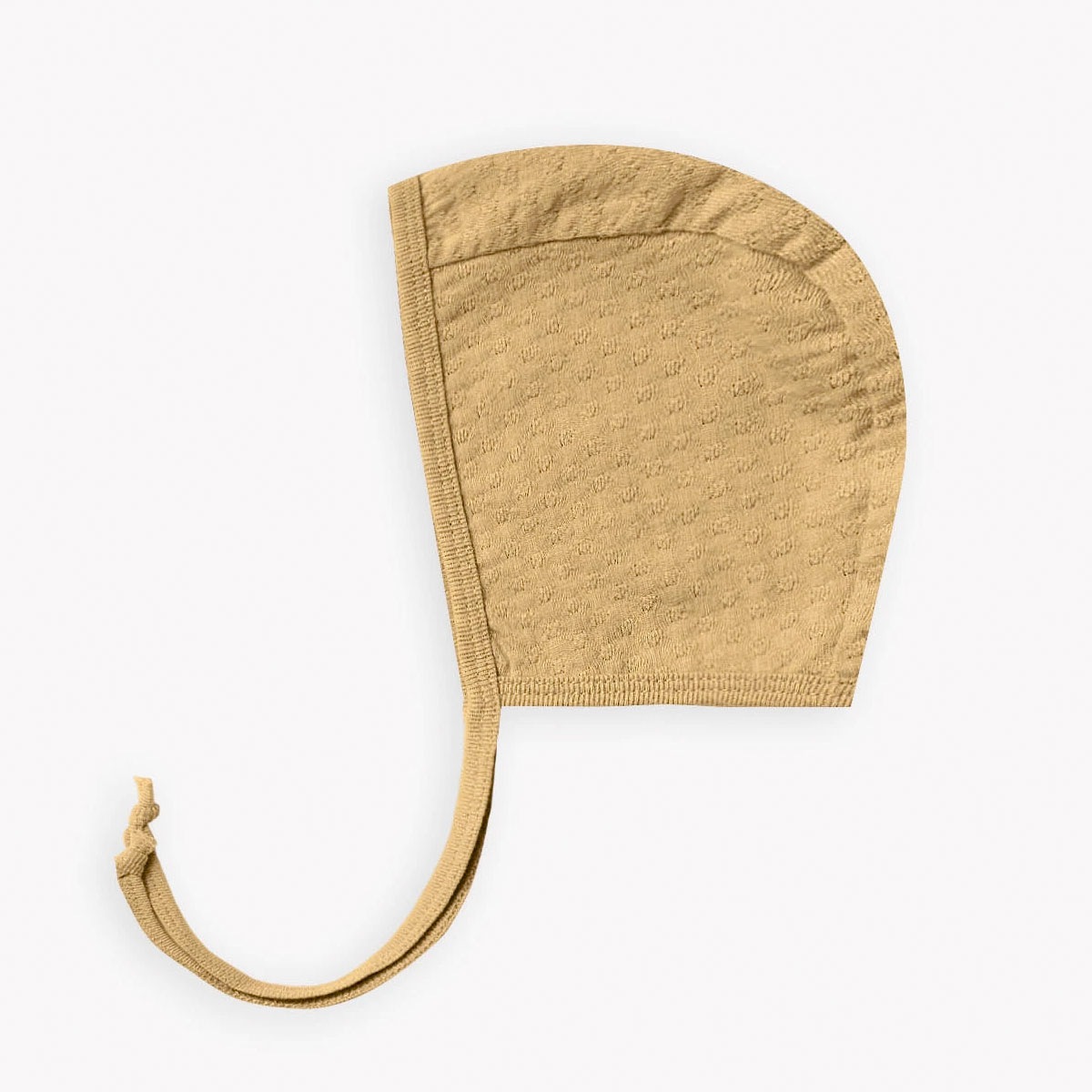 [30%off] Quincy Mae オーガニックコットン POINTELLE BABY BONNET [ネコポス対応可] GOLD 6ヶ月 / 1歳