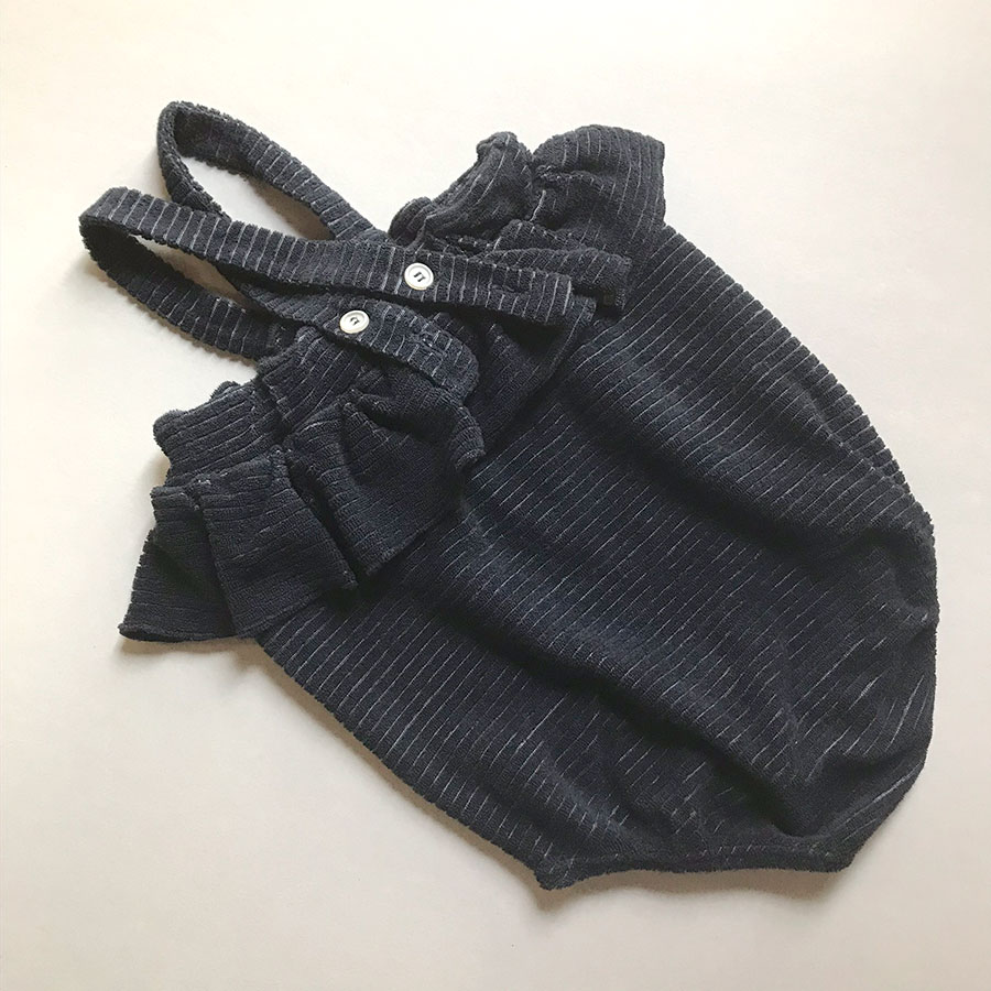 [50%OFF]  From spain 1+in the family STINTINO girly romper -/80/90 BLUE NOTTE 1+in the family ワンモアインザ・ファミリー\肌着・ロンパース・ボディ