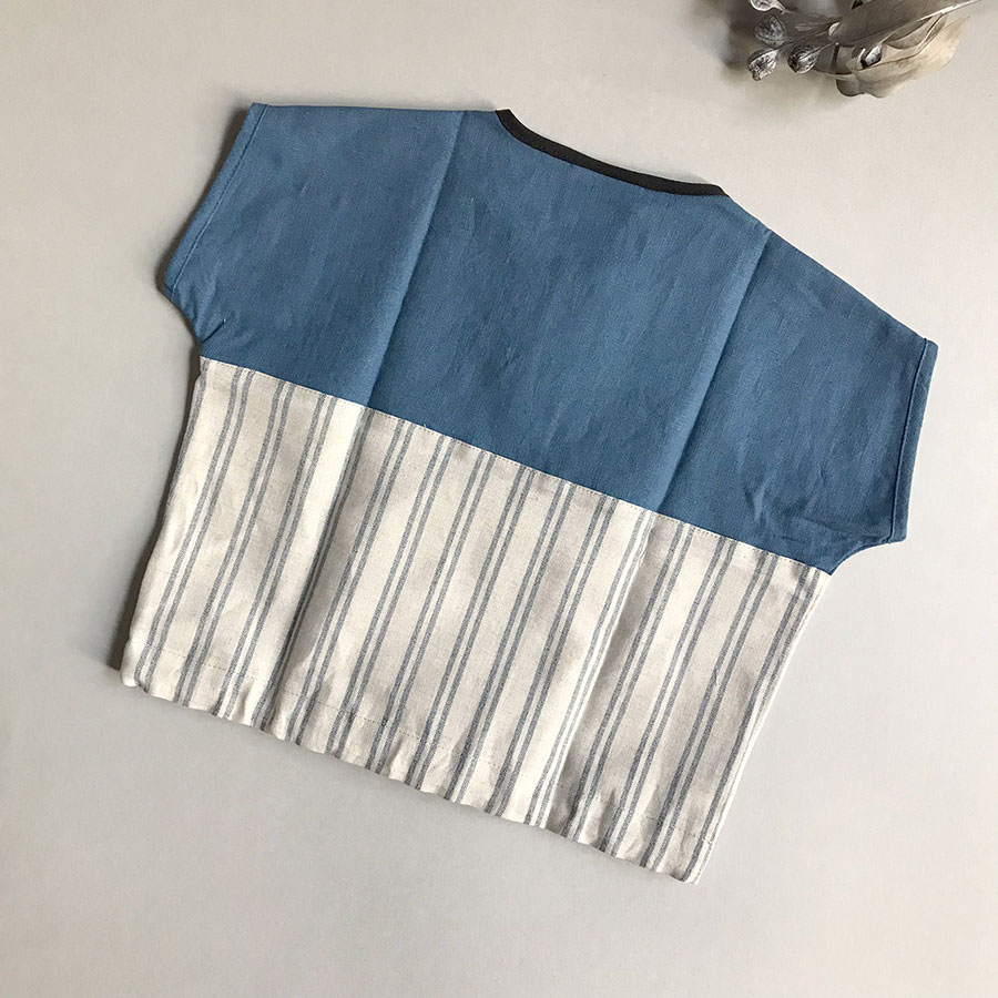 ［50%OFF］ From Spain Popelin  Blue york shirt 80-90/90-100/-/-/-/-/-