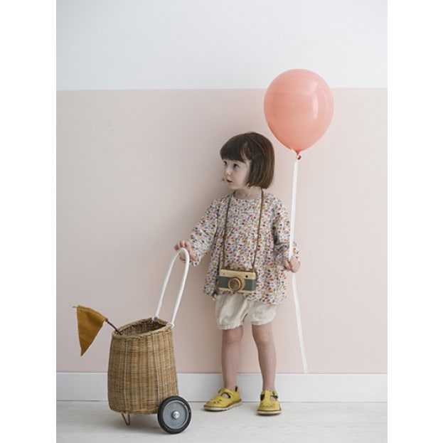 イギリスから Olli Ella オリエラ　Luggy Basket - STRAW 33 x 57cm [ラッピング不可]