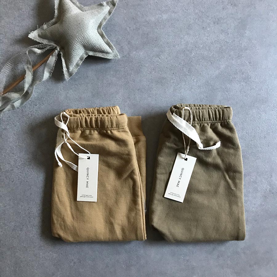 ●Quincy Mae オーガニックコットン Fleece Sweatpant  [ネコポス対応可]  80