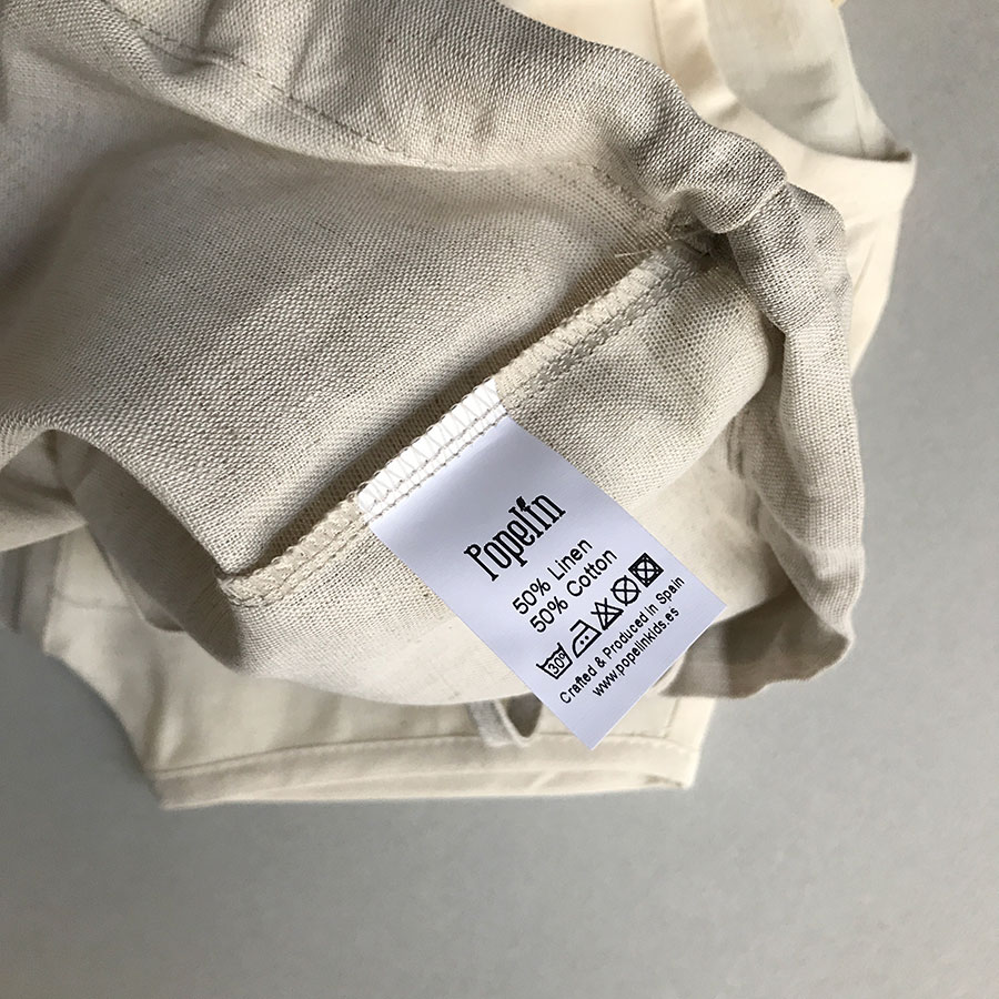 ［50%OFF］ From Spain Popelin  Natural yolk shirt 80-90/-/-/110-120/120-130/-/-