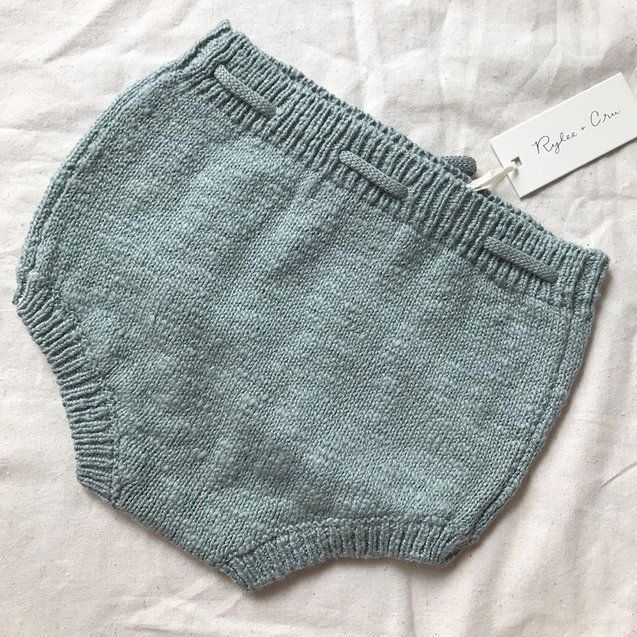[40%OFF]ロサンゼルスから Rylee & Cru  bloomer dusty blue 6-12M/18-24M　［ネコポス対応OK］