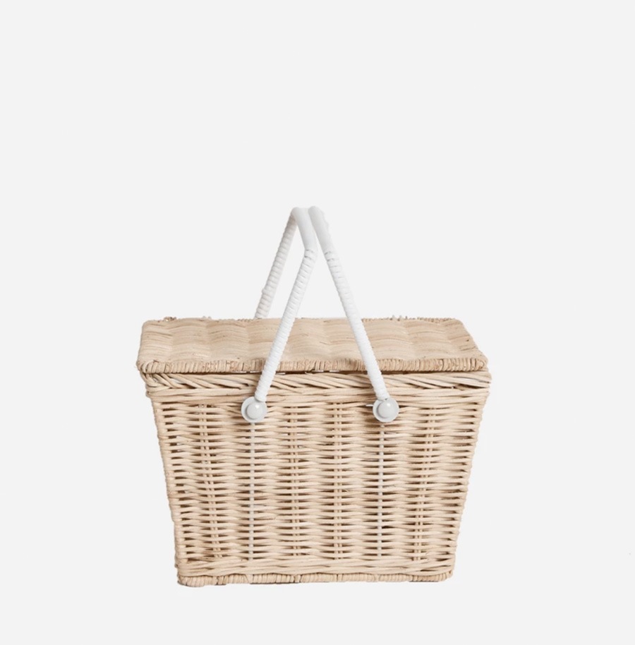 イギリスから Olli Ella オリエラ　Piki Basket - STRAW [ラッピング不可]