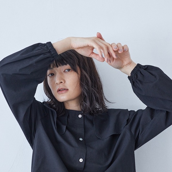 [30%OFF] undeny. スクエアカラーブラウス  1(140-150)/-/-WH/BK