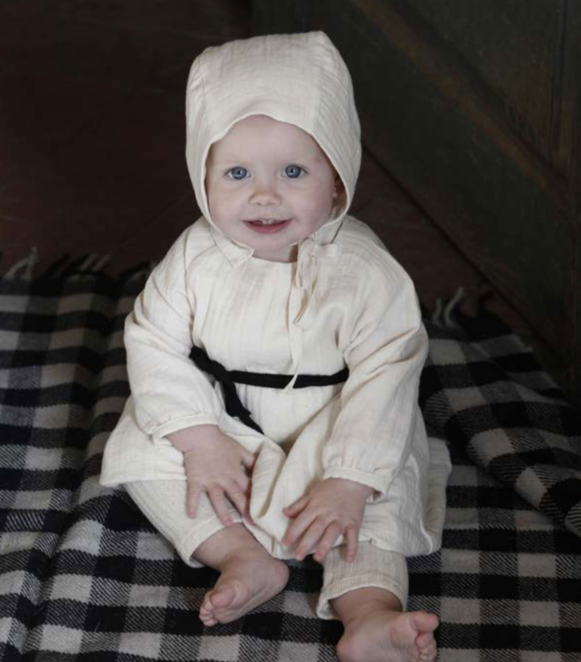 [60%OFF] スペインから little crative factory  Baby VELVET Bonnet GRAY  0-1Y/1-2Y50%OFF