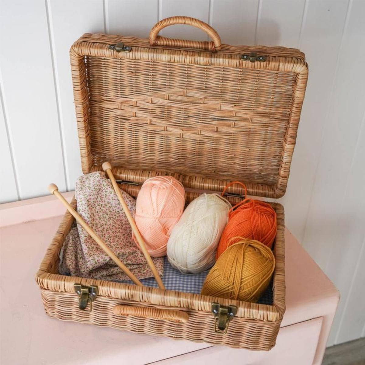 イギリスから Olli Ella オリエラ  Toaty Trunk | Natural - 40 x 28 x 18 [ラッピング不可]