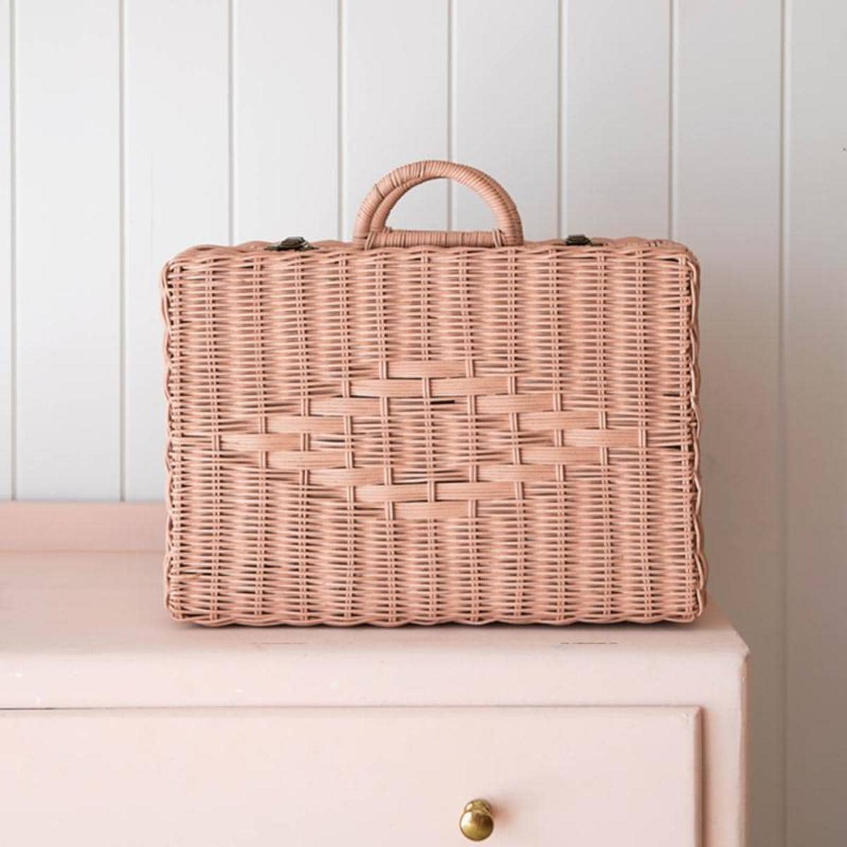 イギリスから Olli Ella オリエラ  Toaty Trunk | Natural - 40 x 28 x 18 [ラッピング不可]