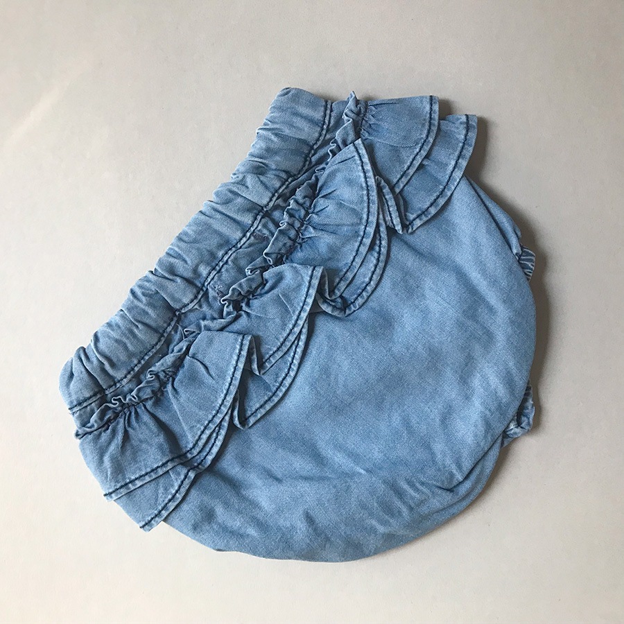 [50%OFF]   From spain 1+in the family IBIZA bloomer ダンガリーブルマー 80/90 1+in the family ワンモアインザ・ファミリー\ボトムス