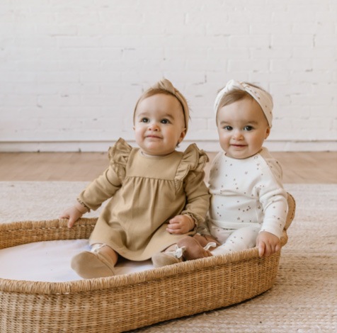 [30%off] Quincy Mae オーガニックコットン Longsleeve Baby Tee　organic brushed jersey　ivory  [ネコポス対応可] 60-70/80-90/90-100