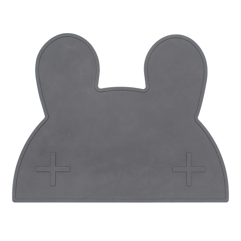 オーストラリアから We might be tiny シリコン製プレイスマット お食事マット Bunny Placie-Black