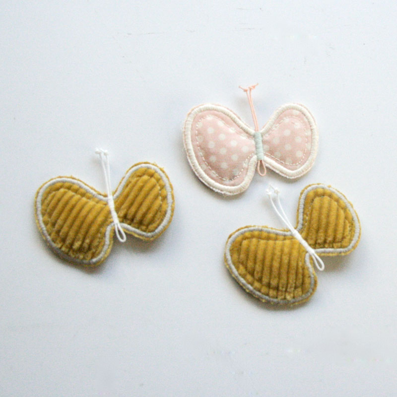 kubomi ちょうちょの髪飾り ピンク