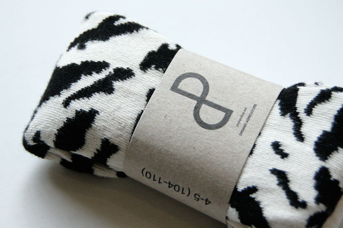 【-60％】POPUPSHOP ポップアップショップ  Stocking Tiger  ホワイトタイガー タイツ オーガニックコットン混紡 0-1/-/4-5/6-8