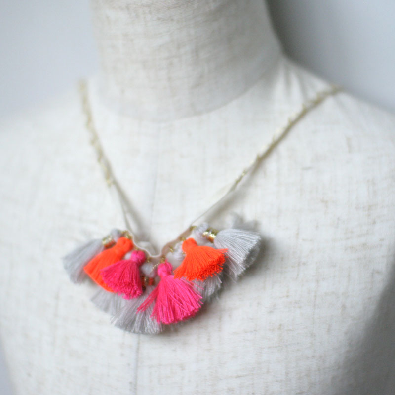 Nellystella ネリーステラ Jessie Necklace  タッセルネックレス　マルチカラー