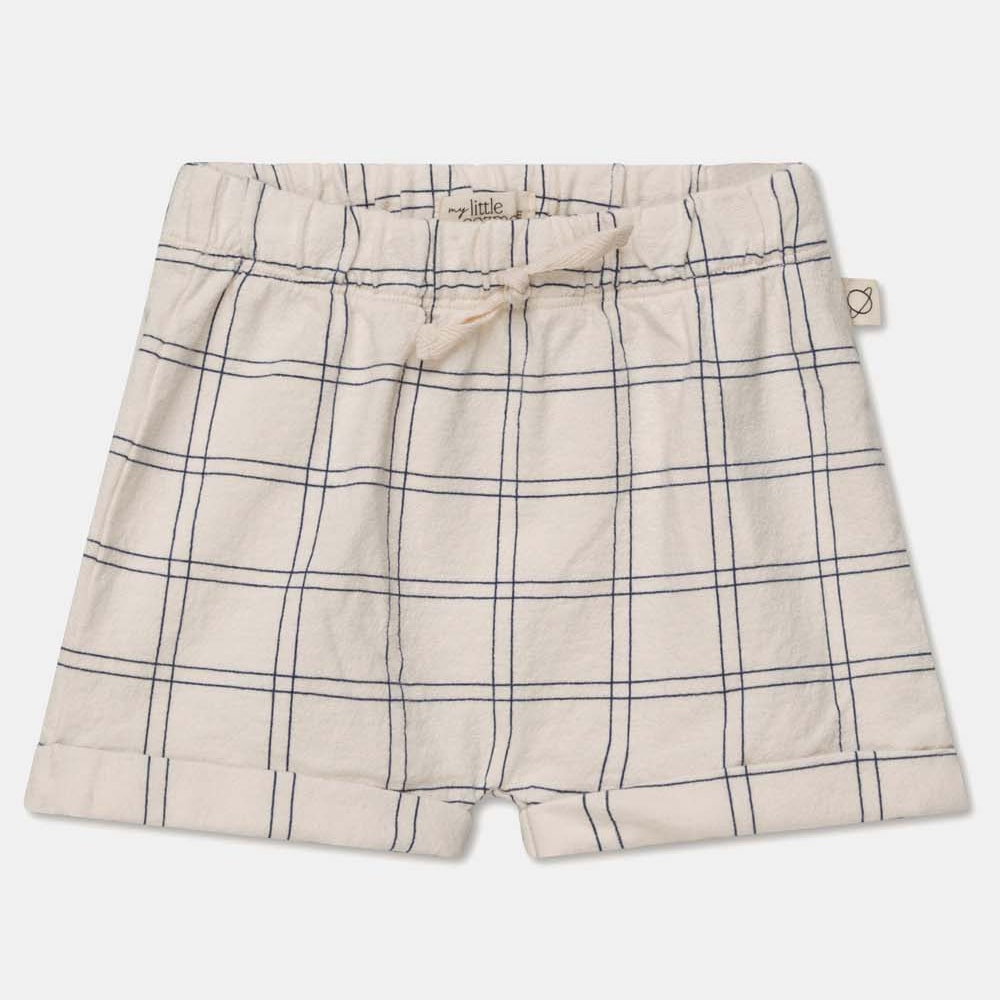 [40%OFF] From spain MY LITTLE COZMO  plaid crepeepe baby shorts 50-60/70-80/80-90 アイボリー