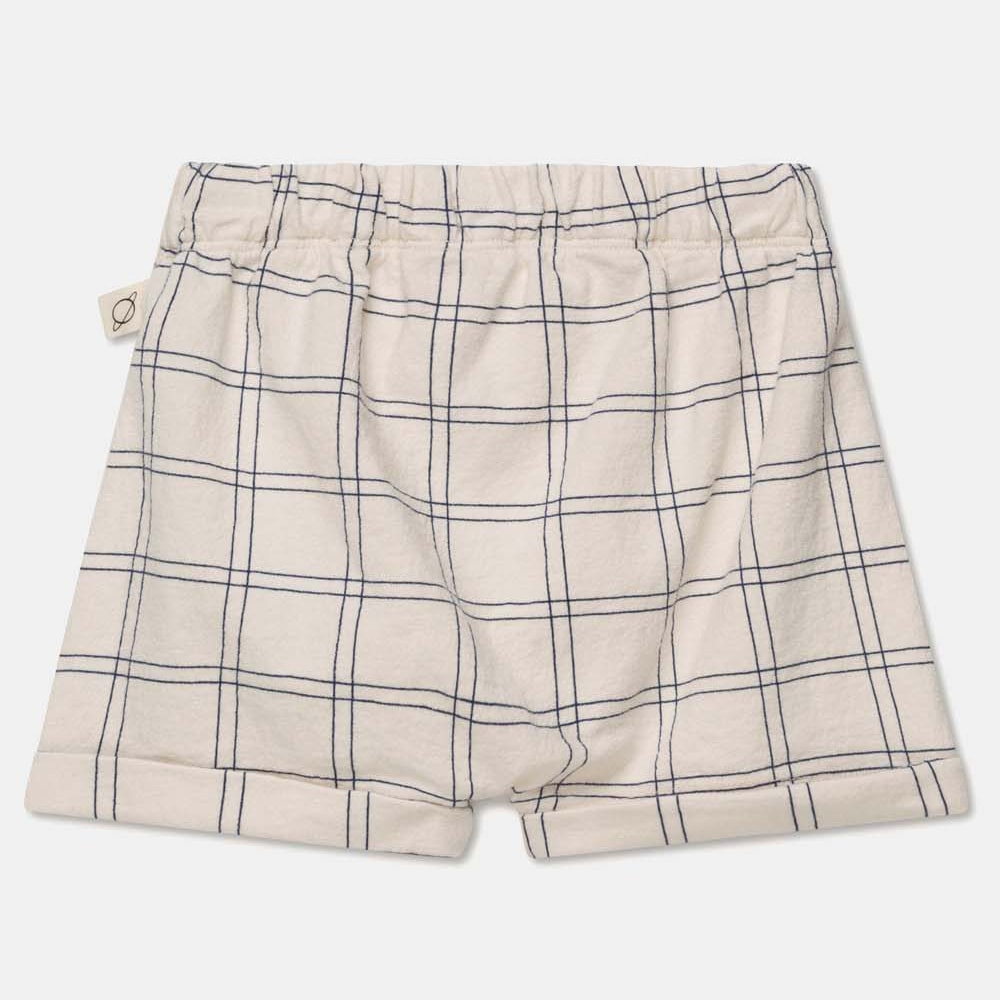 [40%OFF] From spain MY LITTLE COZMO  plaid crepeepe baby shorts 50-60/70-80/80-90 アイボリー