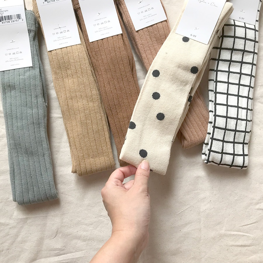 [40%OFF]ロサンゼルスから Rylee dot ribbed tights 6-12M/12-24M/3-5Y/6-9Y　［ネコポス対応OK］