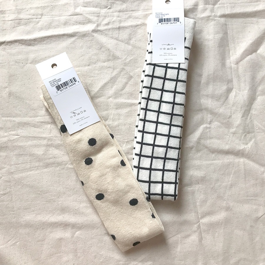 [40%OFF]ロサンゼルスから Rylee dot ribbed tights 6-12M/12-24M/3-5Y/6-9Y　［ネコポス対応OK］